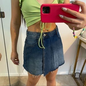 Zara denim skort